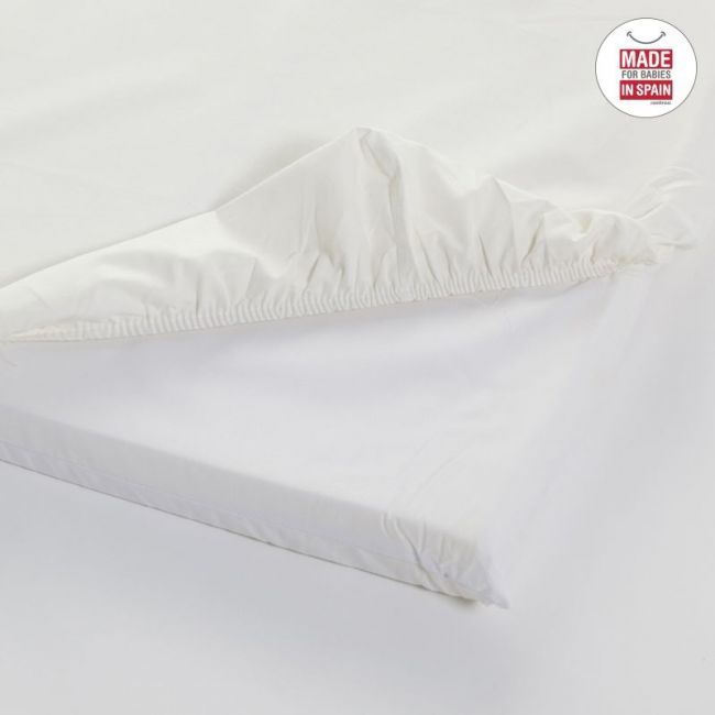 Drap inférieur réglable Minicot 50X82 cm Lisse et Beige CAMBRASS - 3