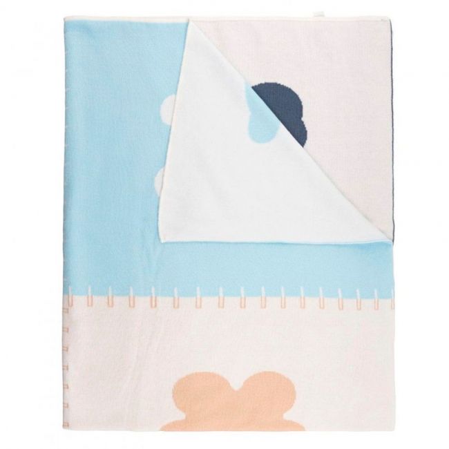 Couverture Patchwork Sky Blue Réversible