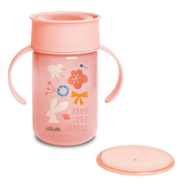 360° Becher mit 340 ml für +12 Monate - Forest Rose