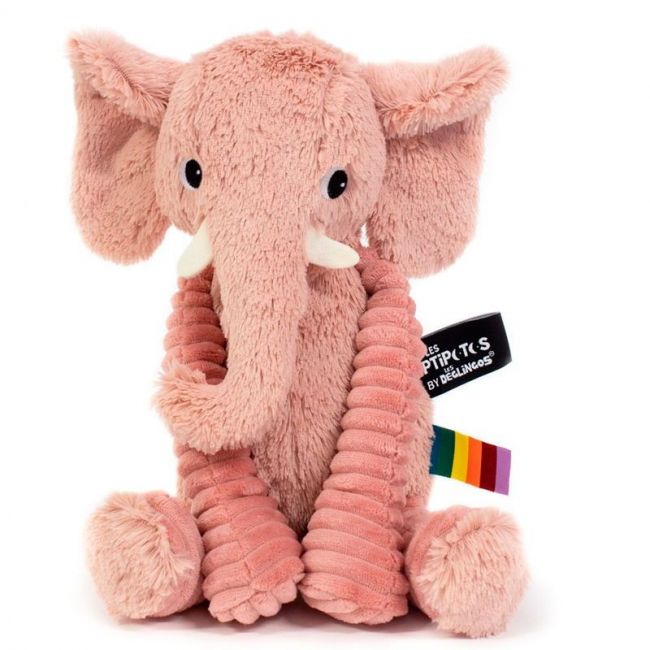 Peluche Ptipotos Éléphant Rose