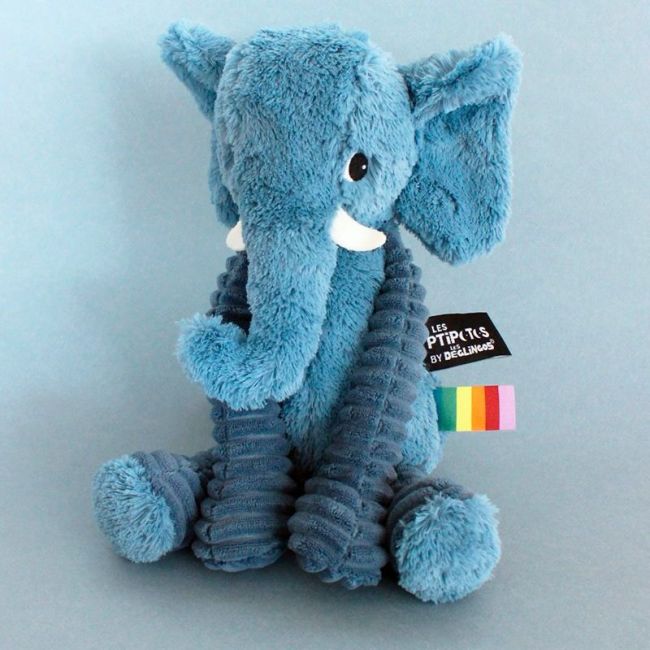 Peluche Ptipotos Blue Elephant