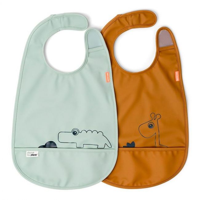 Tuta con velcro 2 Deer Friends Mostaza/vert