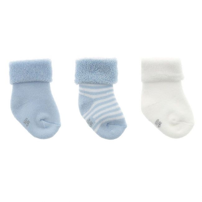 Set 3 Baby Socken Einfarbig Hellblau Gr.0000 (15 - 16) CAMBRASS - 1