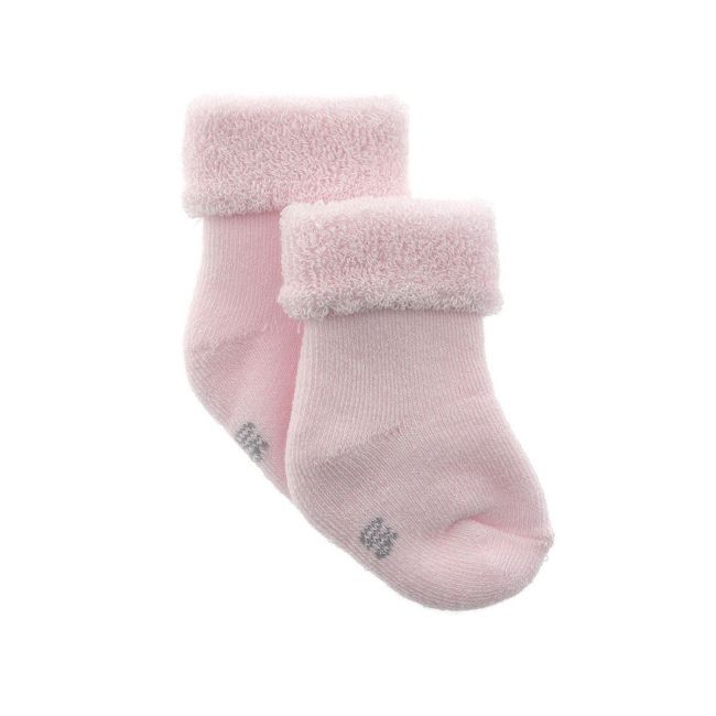 Set 3 Socken für Baby Einfarbig Rosa Gr. 0000 (15 - 16) CAMBRASS - 1