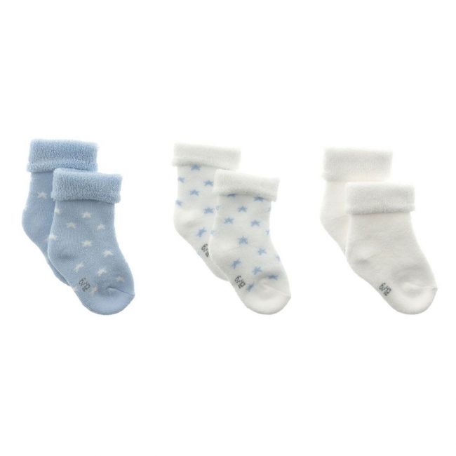 Set mit 3 Babysocken Star Celeste.