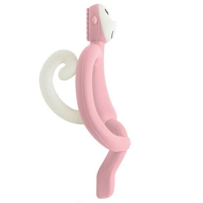 Anneau de dentition Silicone Monkey Rose Pâle