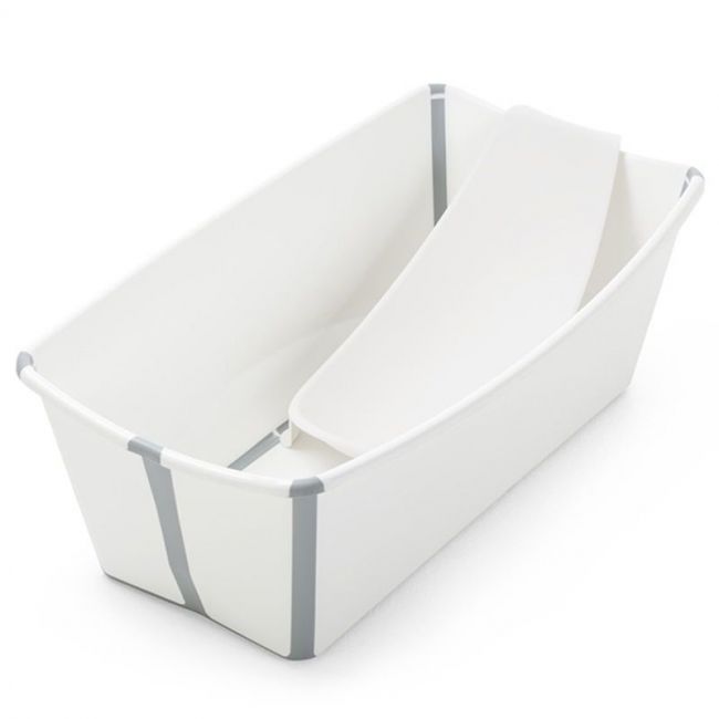 Faltan pocos artículos en stock. ¡Agrega la Bañera Plegable Stokke Flexi Bath Blanco con Tapón y Soporte Recién Nacido a tu carr