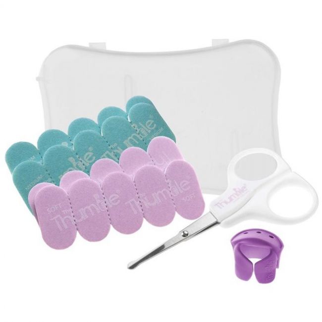 Set Limiers ongles bébé Mixed Nail Files 20 unités + ciseaux