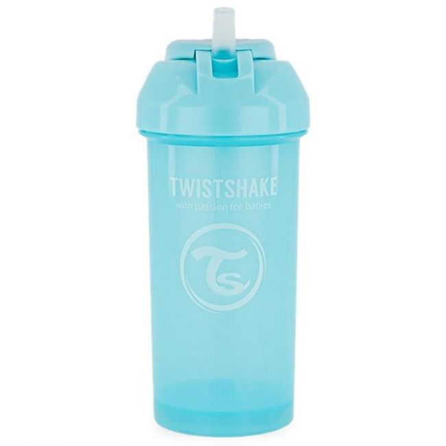 Bouteille avec Paille 360ml 12m+ Bleu TWISTSHAKEPastel