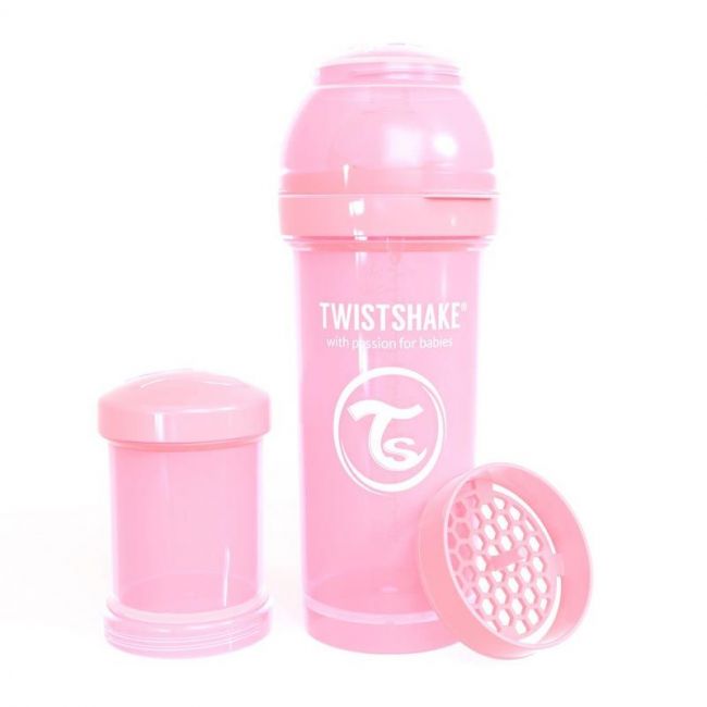 Biberon Anti-Coliche 260ml Rosa Twistshake