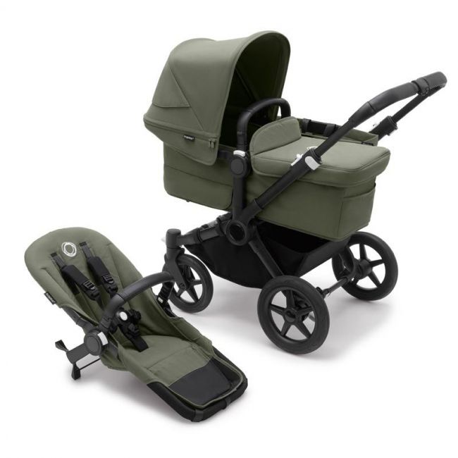 Bugaboo Donkey 5 Mono Completo Nero/Verde-Forest Green