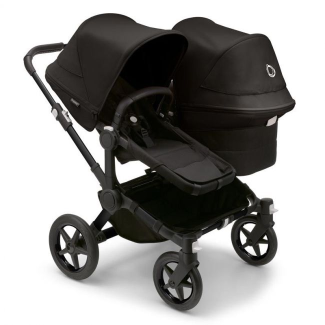 Bugaboo Donkey 5 Duo Completo Nero/Nero - Nero Mezzanotte