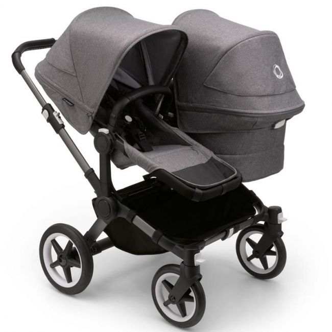 Bugaboo Donkey 5 Duo Completo Grafito/Gris - Grigio Mélange