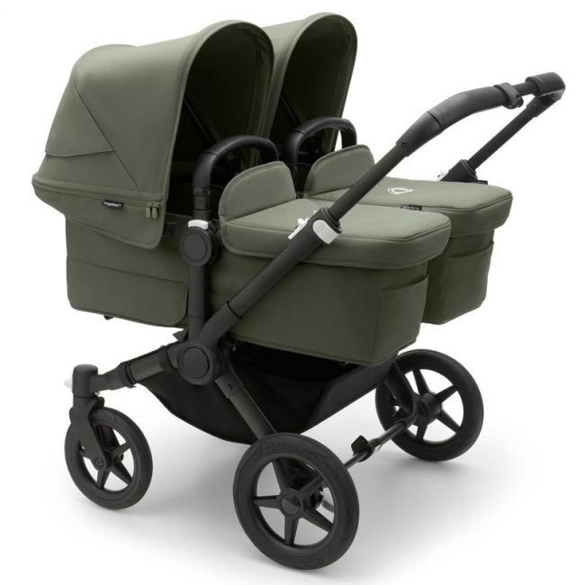 Bugaboo Donkey 5 Twin Completo Negro/vert-vert Bosque