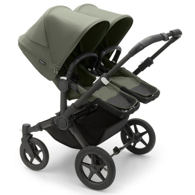 Bugaboo Donkey 5 Twin Completo Negro/vert-vert Bosque