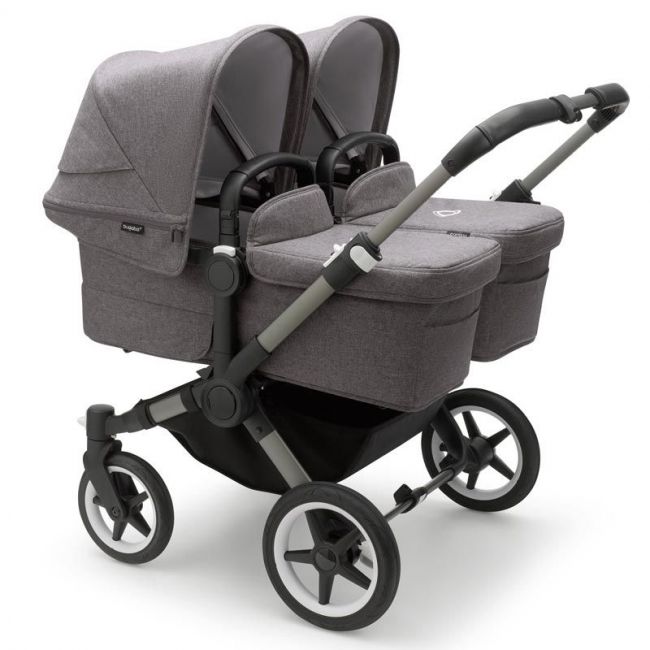 Bugaboo Donkey 5 Twin Completo Grafito/Gris - Grigio Mélange