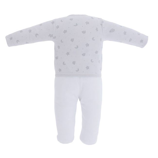 Ensemble Barboteuse Croisée + Chaussons T.0 729,1 Teddy Gris