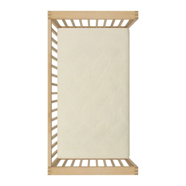 Lenzuolo per culla 60 Pack 2 pezzi 60X120X17 cm Vichy10 Beige