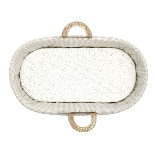 Bajera Moises/Carro Pack 2 Ud. 35X80X7 cm Vichy10 Beige CAMBRASS - 5