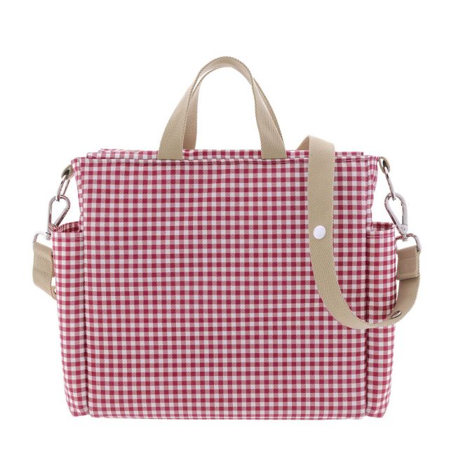 Mütterliche Wickeltasche Pack Vichy Rot 16X43X37 cm