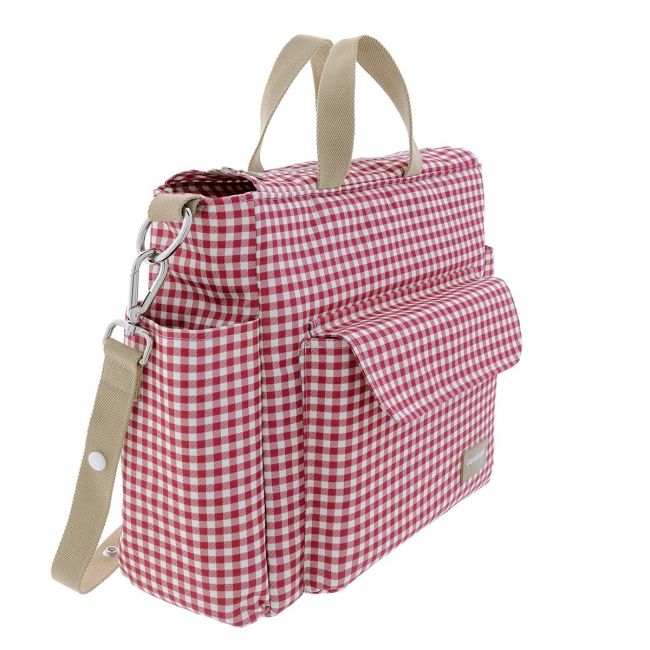 Mütterliche Wickeltasche Pack Vichy Rot 16X43X37 cm