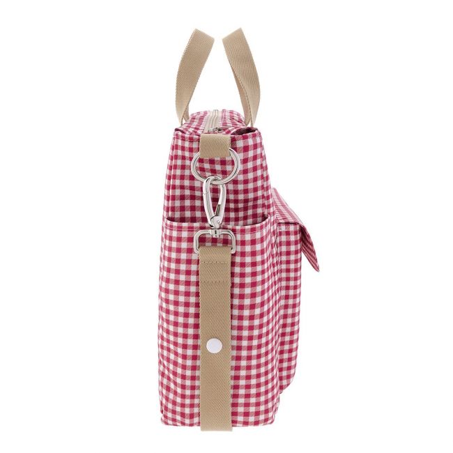 Mütterliche Wickeltasche Pack Vichy Rot 16X43X37 cm