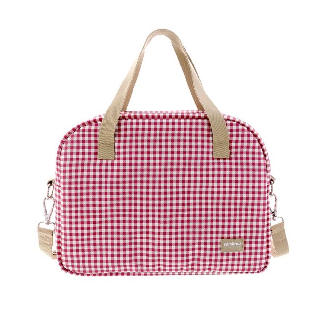 Borsa Materna Prome Vichy Rosso 18X41X31 Cm