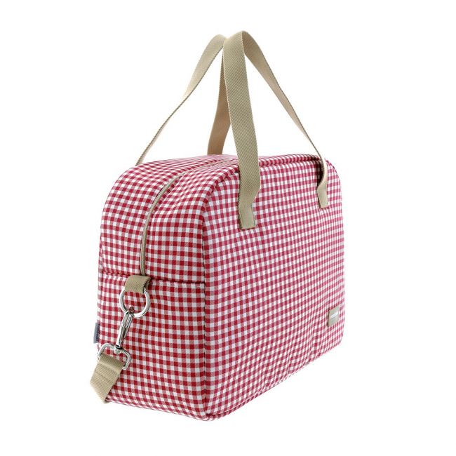 Sac à langer Prome Vichy Rouge 18X41X31 cm