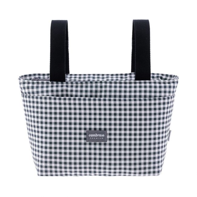 Sac Organisateur Poussette Vichy Noir 13X38X20 cm CAMBRASS - 1