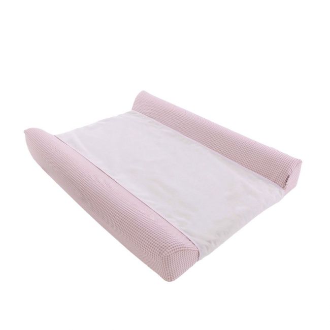 Wickelauflage Badewanne 50X70X9 cm Vichy10 Rosa