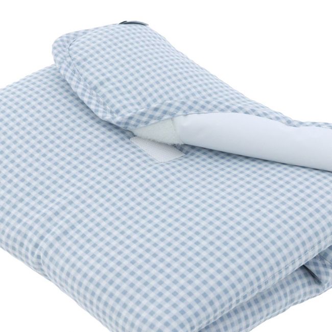 Matelas à langer de voyage 60X40X1 cm Vichy10 bleu ciel