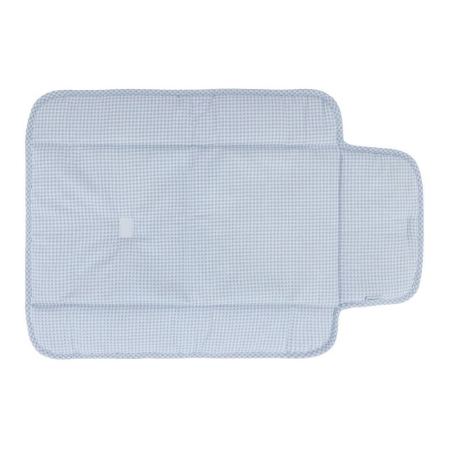 Matelas à langer de voyage 60X40X1 cm Vichy10 bleu ciel