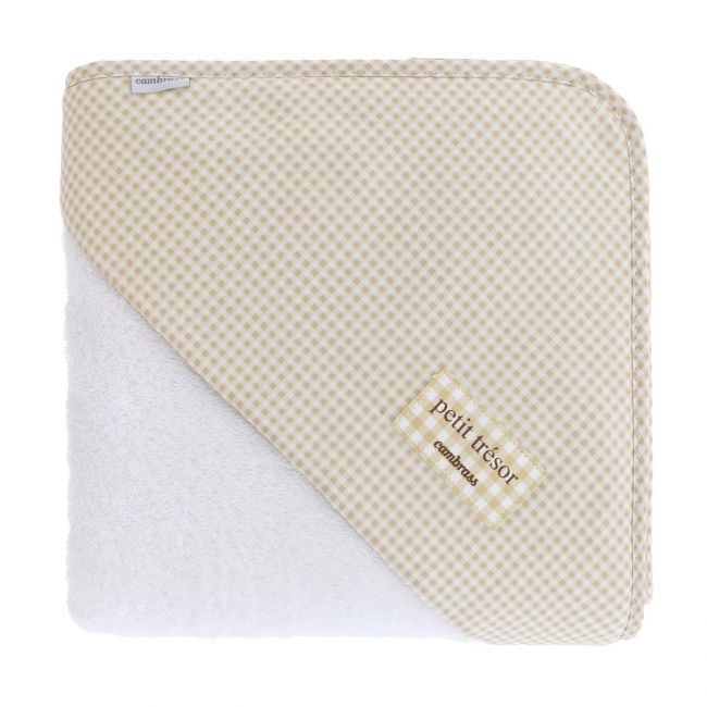 Peignoir de bain 100X100X1 cm Vichy10 Beige