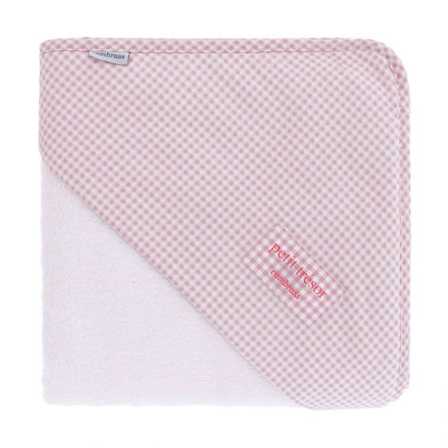 Peignoir de bain 100X100X1 cm Vichy10 Rose