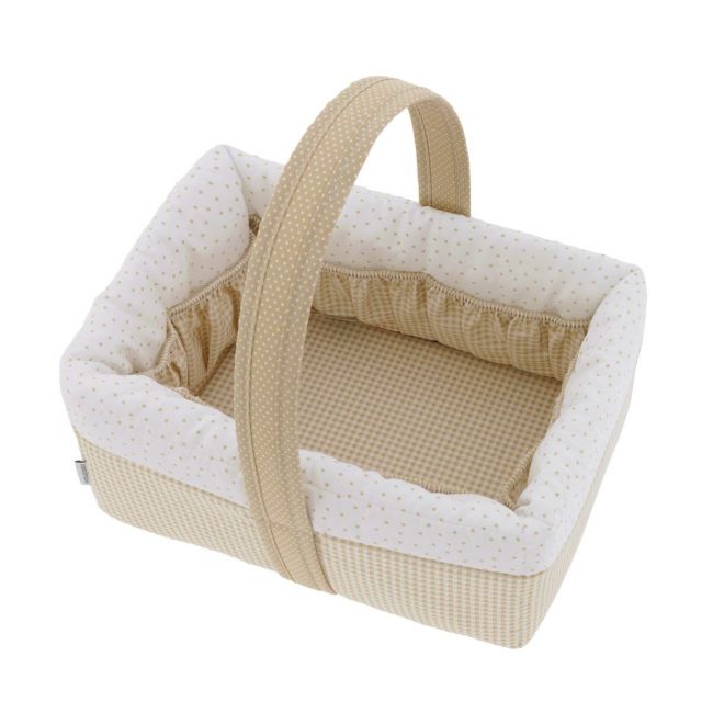 Cesto per neonati 22.5X29X29 cm Vichy10 Beige