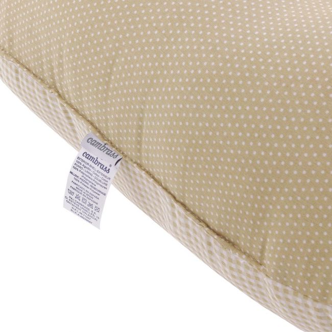 Coussin d'allaitement 53X45X10 cm Vichy10 Beige