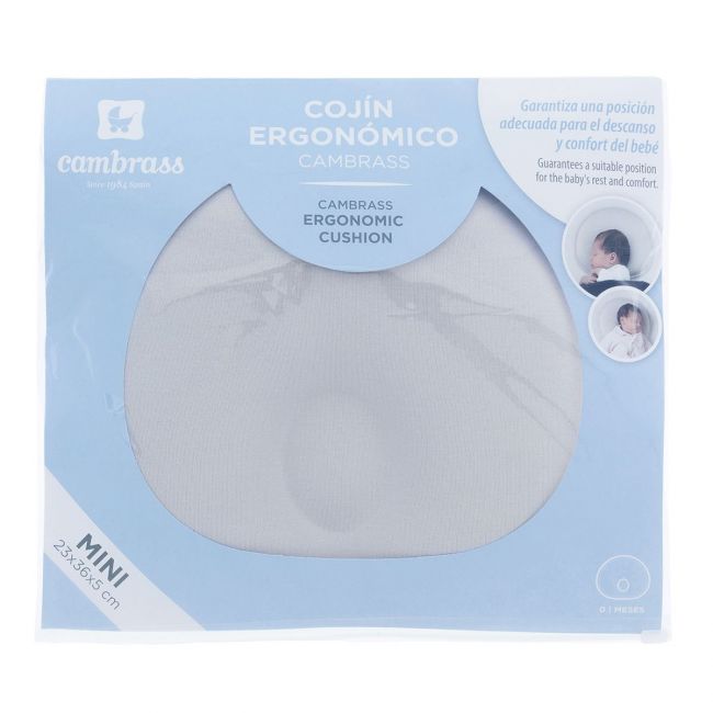 Cuscino Ergonomico Mini 23X26X5 Cm Basic Grigio