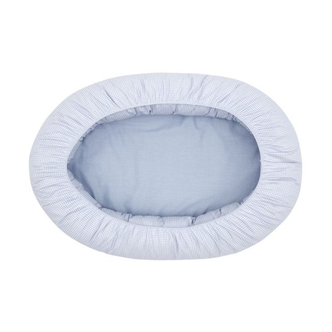 Baby Nest Bed Vichy10 55X90X15 cm Sky Blue
