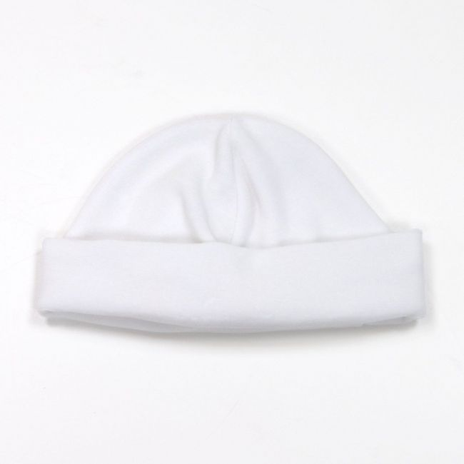 Bonnet en velours uni blanc Taille 1