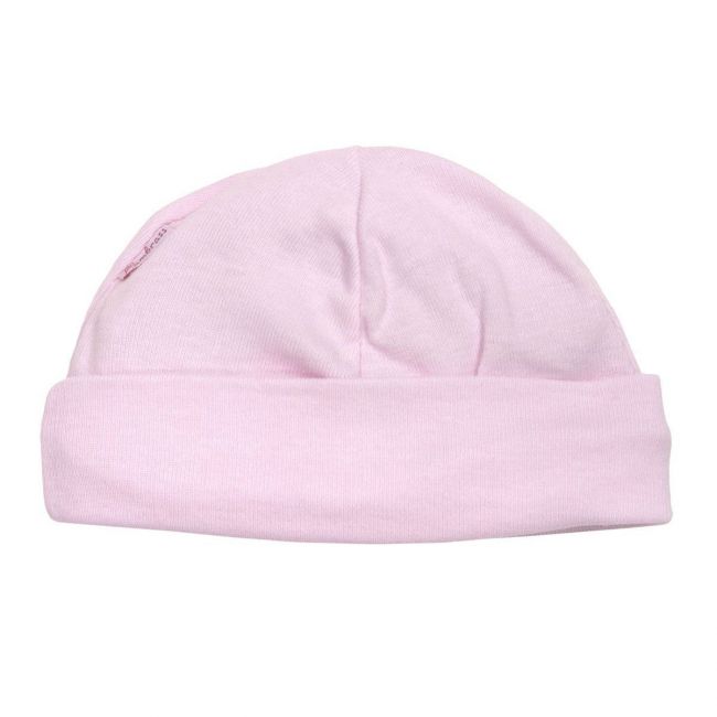 Bonnet en tricot uni rose taille 0