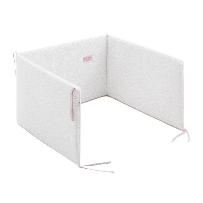 Set 2 pezzi Trapunta I-V. Lettino 60 Vichy10 Rosa 60X120X3 Cm