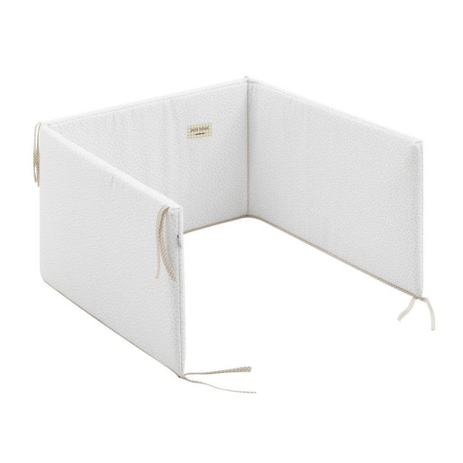 Ensemble de 2 pièces housse de couette pour lit de bébé 60 Vichy10 Beige 100X140X3 cm