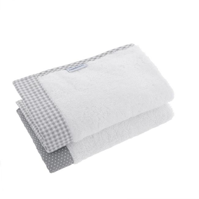 Ensemble de 2 serviettes Vichy10 Gris 25X35X1 cm