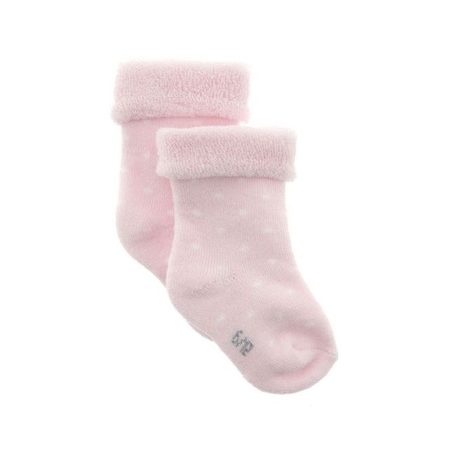 Ensemble de 3 chaussettes pour bébé à pois roses T.000 (17 - 18)