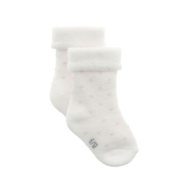 Ensemble de 3 chaussettes pour bébé à pois roses T.000 (17 - 18)