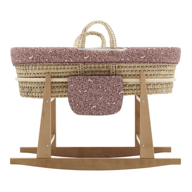 Moses Basket My Cuckoo + Legs Alaska Pink 49X86X61 cm