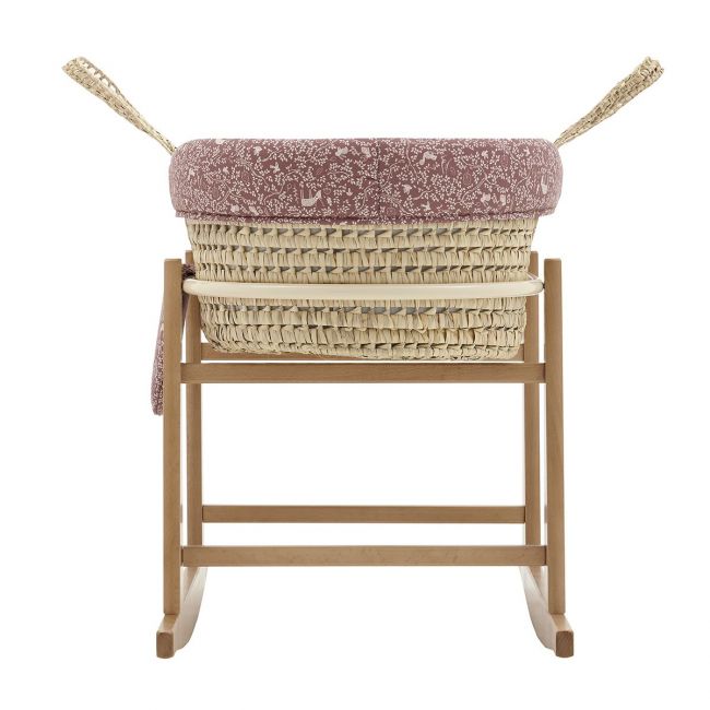 Moses Basket My Cuckoo + Legs Alaska Pink 49X86X61 cm