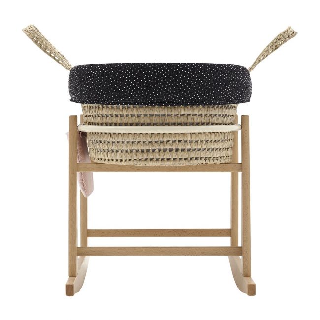 Moses Basket My Cuckoo + Legs Nevada Black 49X86X61 cm