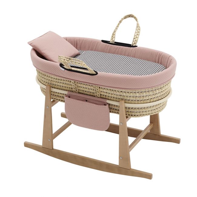 Moïse pour bébé My Cuco + Pieds Virginia Rose/Moutarde 49X86X61 cm