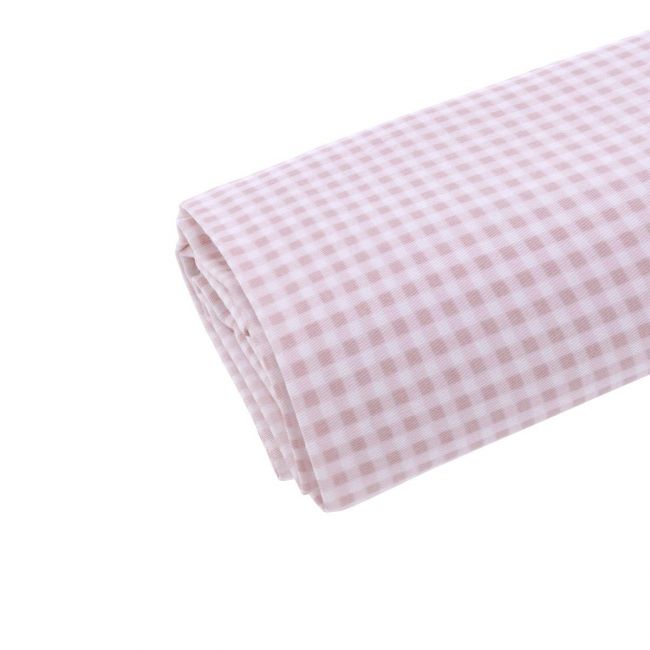 Drap Lit bébé 3 Pcs (Lit 60) 100X165X1 cm Vichy10 Rose CAMBRASS - 3